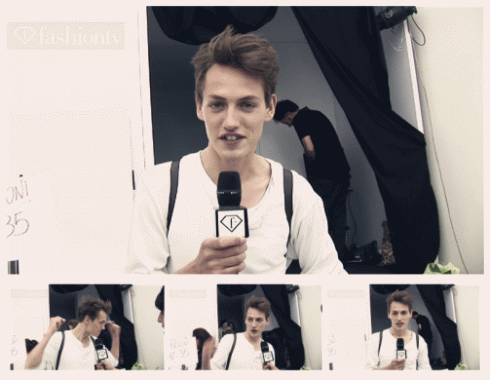 Jakob Hybholt at Siviglia Sping Summer 2012 Backstage