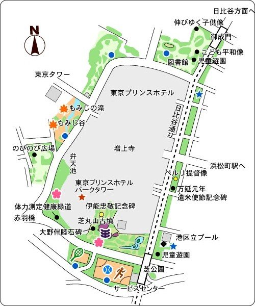 芝公園地圖