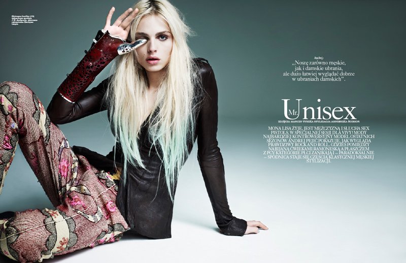 Andrej Pejic by Marcin Tyszka for Viva! Moda Spring 2011