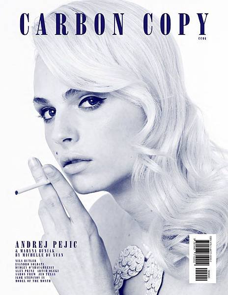 Andrej Pejic for Carbon Copy 6 by Michelle Du Xuan