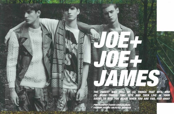 Joe+Joe+James by Fabien Kruszelnicki for HERO Magazine #3