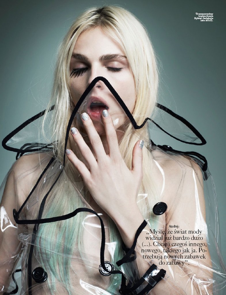 Andrej Pejic by Marcin Tyszka for Viva! Moda Spring 2011