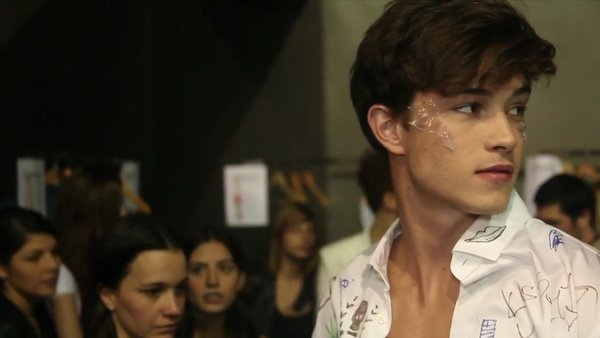 Francisco Lachowski  for T.I For Men SS 2010 Campaign Francisco Lachowski on Auslander backstage