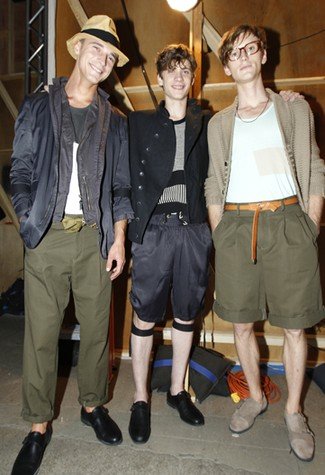 Backstage at Robert Geller RTW Men&apos;s Spring 2011