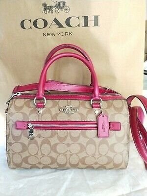 NWT-Coach-Signature-Rowan-Khaki-Fuchsia-Satchel-Crossbody.jpg