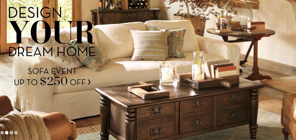 Pottery Barn Sofa Event