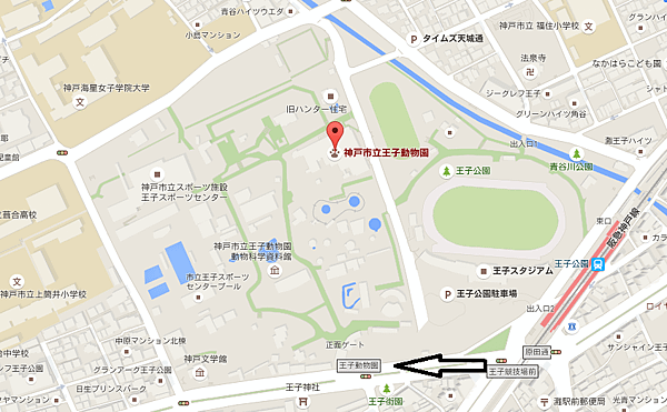 王子動物園地圖