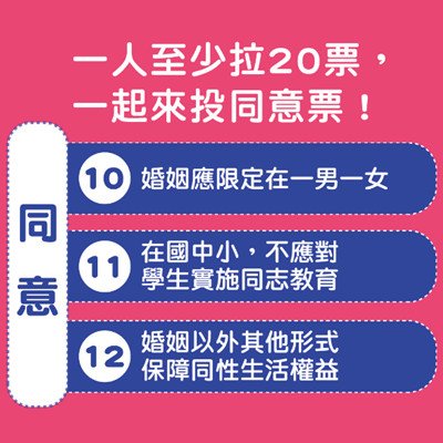 [轉載]下一代幸福聯盟 我愛家我公投 1124為下一代投同意票