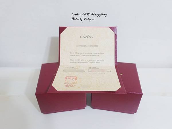 [勸敗] 開箱 Cartier LOVE 婚戒，象徵無拘無束