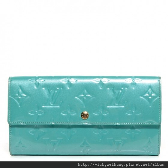 BW76412-LOUIS-VUITTON-Vernis-Sarah-Wallet-Bleu-Lagon-0