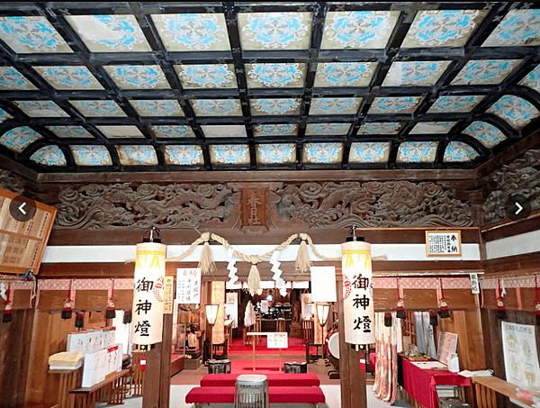 從金澤城二之丸御殿移築的中村神社拜殿。.png