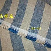 全麻布 JAE-011 藍色寬紋 03