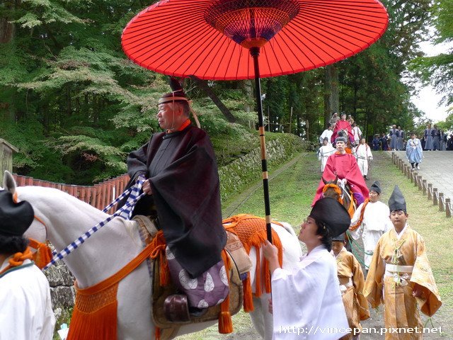 百物揃千人行列之「馬上禰宜」