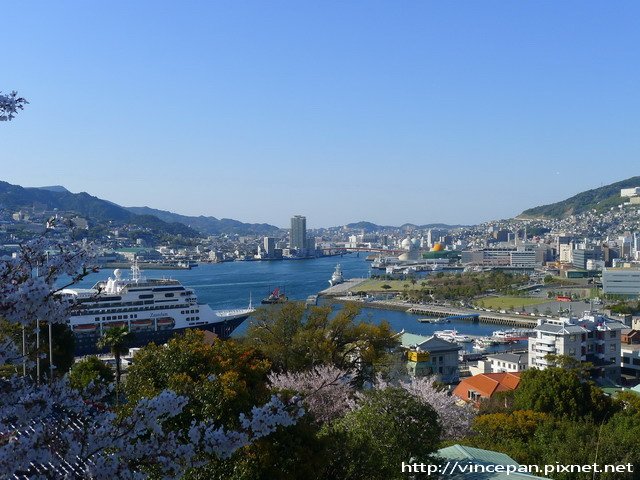 自由亭眺望長崎港 