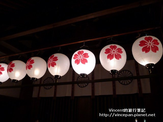 平野神社 櫻花燈籠