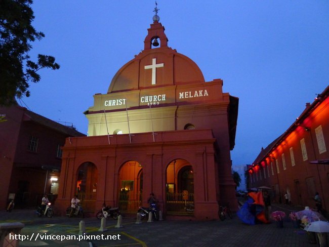 Christ Church Melaka 夜