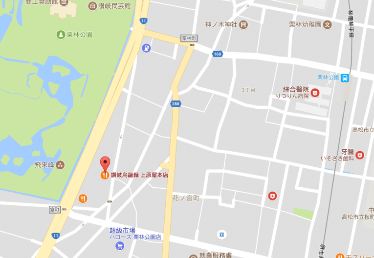 上原屋本店map