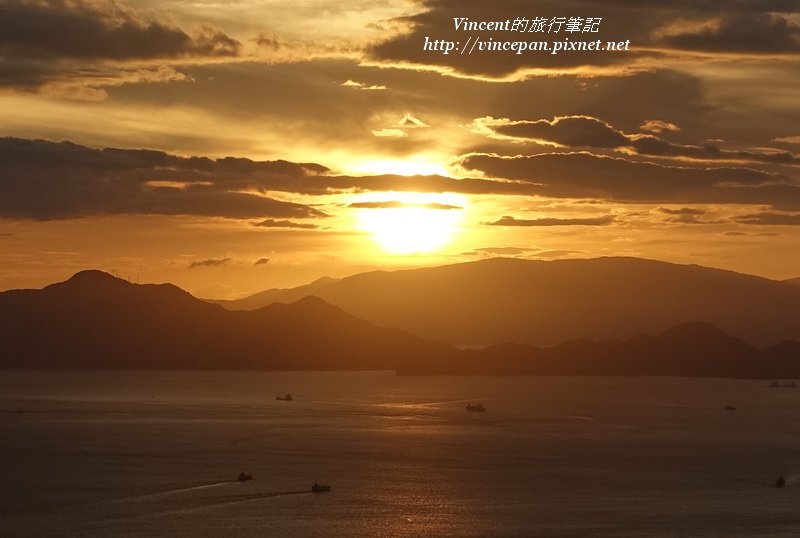 瀨戶內海的夕陽