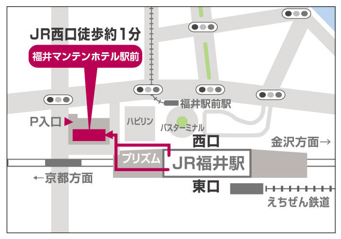 Manten Hotel access map