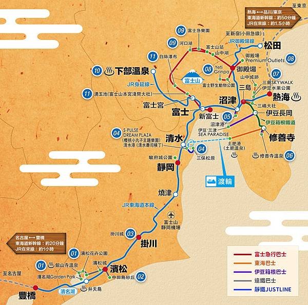 富士山．靜岡地區周遊券