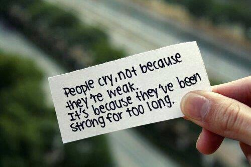 be strong