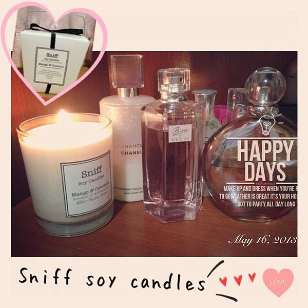 sniff soy candles