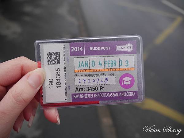 Monthly Budapest pass for student