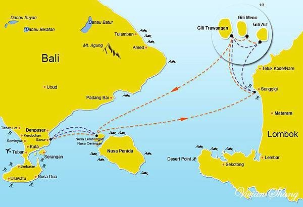 Bali Lombok Map