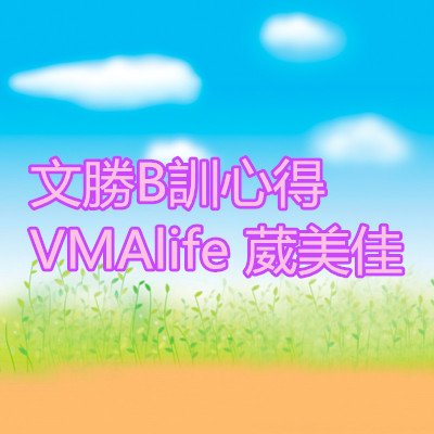 文勝B訓心得 VMAlife 葳美佳