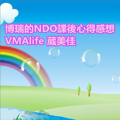 博瑞的NDO課後心得感想 VMAlife 葳美佳