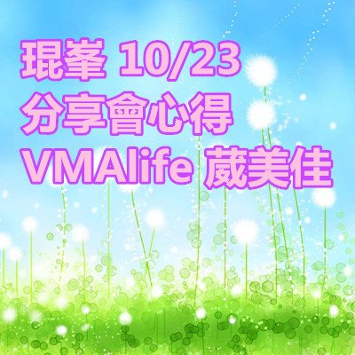 琨峯 分享會心得 VMAlife 葳美佳