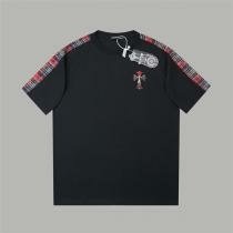 CHROME HEARTS Tシャツ チェック柄パッチ クロ