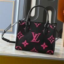 LOUIS VUITTON ハンドバッグ ブラックレザー ピ