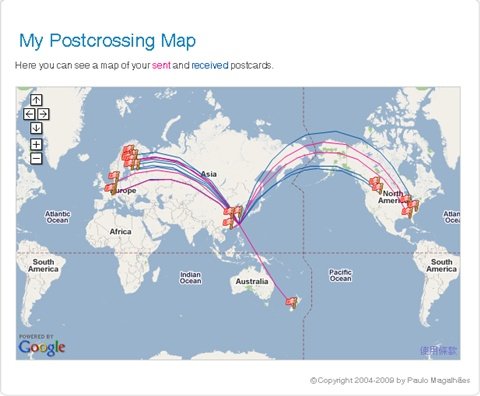 my postcrossing map.jpg