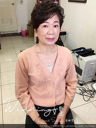 媽媽妝髮範例-優雅盤髮 台北新娘秘書Wedding女皇