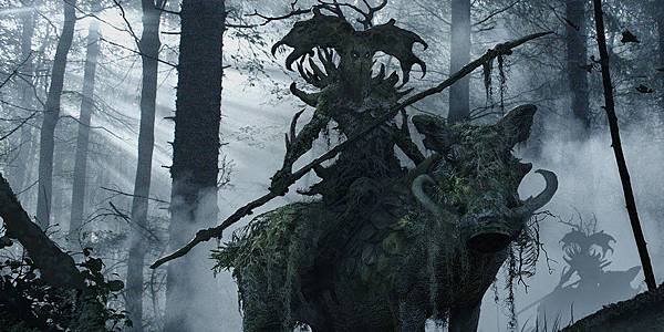 Moss hog with antlered ent rider - Maleficent