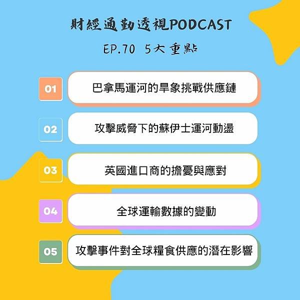 EP70 |「運輸危機：巴拿馬與蘇伊士同時風暴」