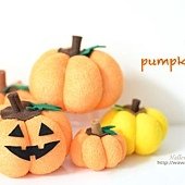 Halloween pumpkin萬聖節南瓜襪娃娃