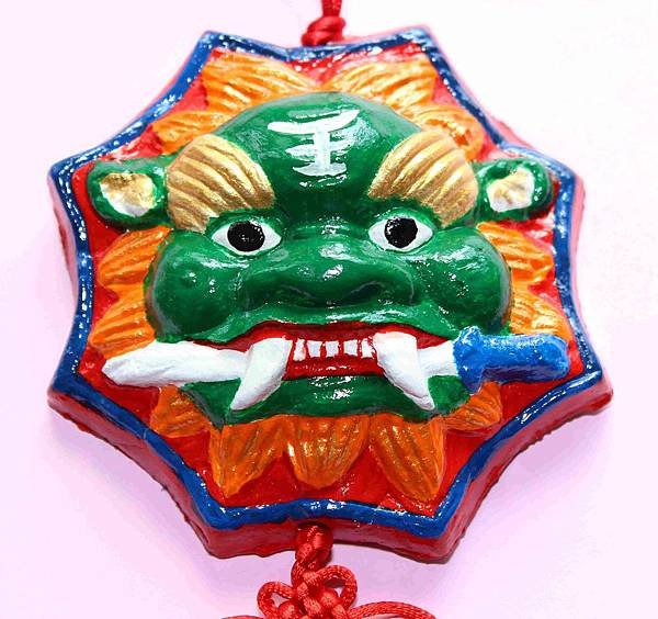 土黏香八卦龍 獅彩繪DIY_02