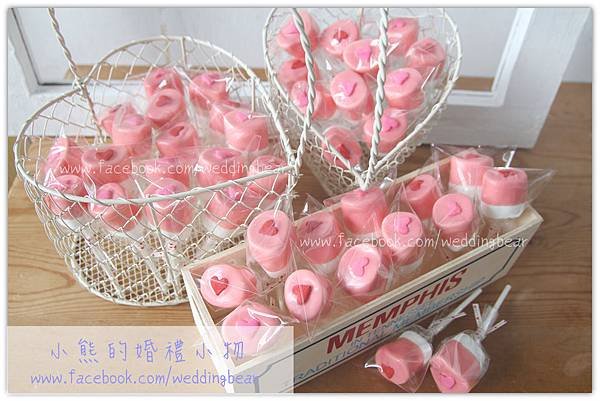 A款甜心棉花棒棒糖-小熊的婚禮小物 (2)