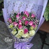 [AE113] 美麗的音符__15朵紫玫瑰花束$1599.jpg