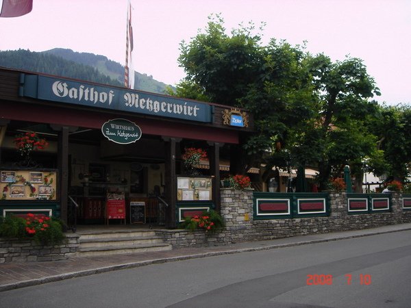 Zell am see第一天晚餐的餐廳