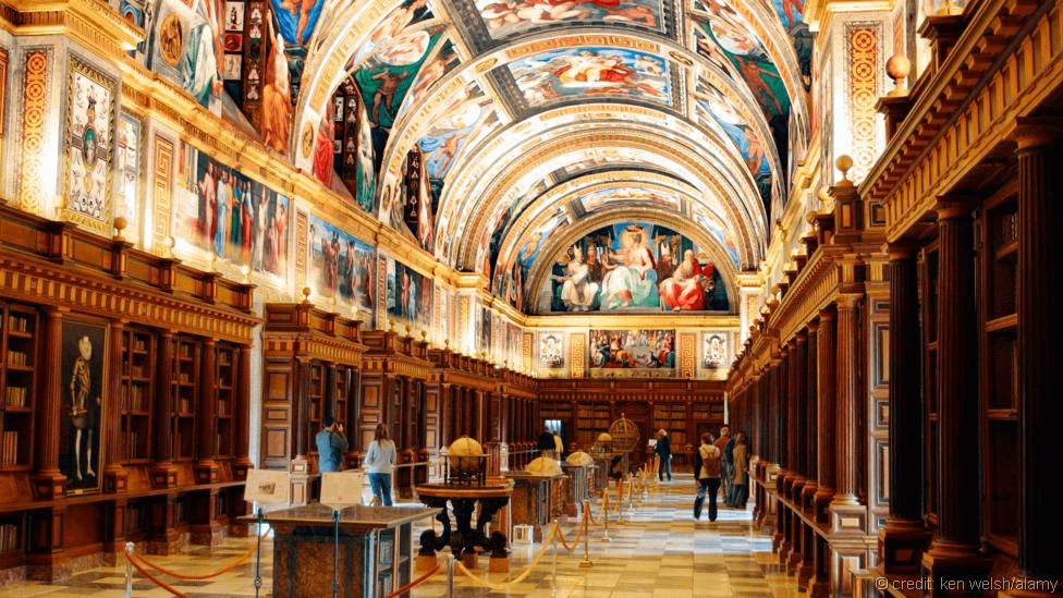 El Escorial Library in Madrid (Credit: Credit: Ken Welsh/Alamy)