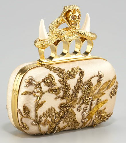 Alexander-McQueen-Embroidered-Satin-Knuckle-Skull-Clutch