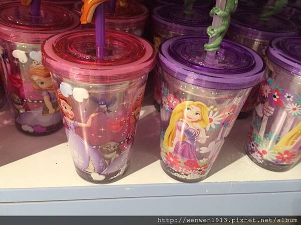 DISNEY 造型吸管冷水杯