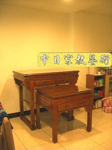 柚木明式神桌佛桌供桌M3706.JPG