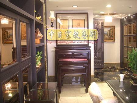 N11407.特製黑紫檀4尺2高 3尺58寬神桌佛桌 實木立體浮雕觀世音菩薩像