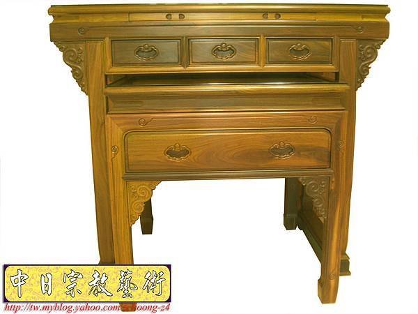 M4601綠檀明式佛桌 神桌製作.JPG
