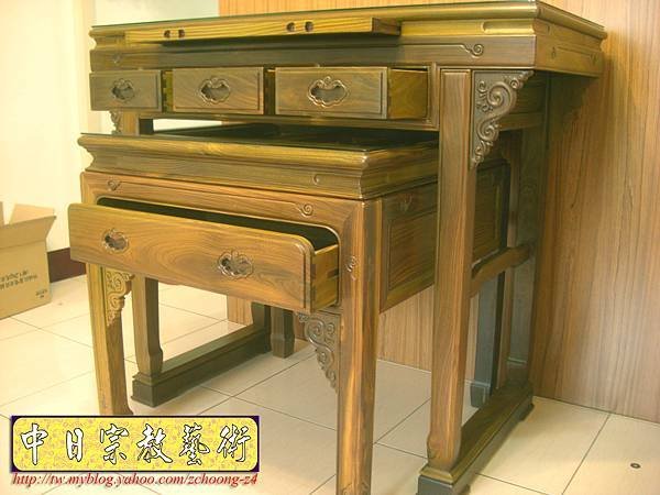 M4603綠檀明式佛桌 神桌製作.JPG