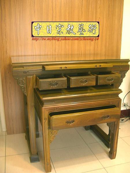M4620綠檀明式佛桌 神桌製作.JPG